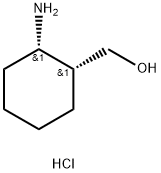 CIS‐2‐ヒドロキシメチル‐1‐シクロヘキシルアミン塩酸塩 化学構造式
