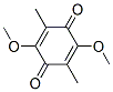 2,5-Dimethoxy-3,6-dimethyl-2,5-cyclohexadiene-1,4-dione Struktur