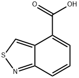 ベンゾ[C]イソチアゾール-4-カルボン酸 化学構造式
