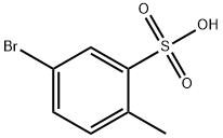 5-溴-2-甲基苯-1-磺酸 结构式