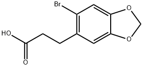 3-(2-BroMo-4,5-Methylenedioxyphenyl) propionic acid Structure