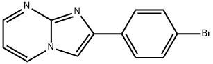 2-(4-ブロモフェニル)イミダゾ[1,2-a]ピリミジン 化学構造式