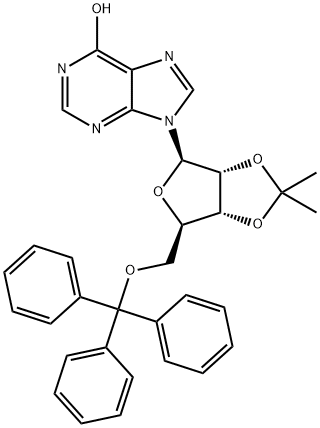2',3'-O-ISOPROPYLIDENE-5'-TRITYLINOSINE Struktur