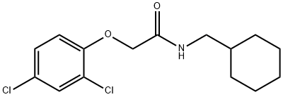 N-(环己基甲基)-2-(2,4-二氯苯氧基)乙酰胺 结构式