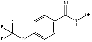 4-(トリフルオロメトキシ)ベンズアミドオキシム 化学構造式