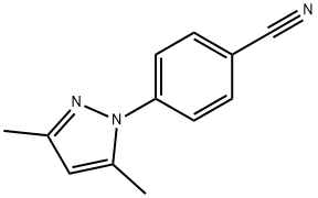 4-(3,5-Dimethyl-1H-pyrazol-1-yl)benzonitrile 化学構造式