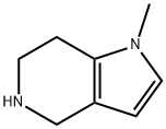 1-メチル-4,5,6,7-テトラヒドロ-1H-ピロロ[3,2-C]ピリジン 化学構造式