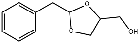 2-ベンジル-1,3-ジオキソラン-5-メタノール 化学構造式