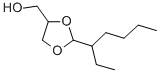 2-(1-ethylpentyl)-1,3-dioxolane-4-methanol  Struktur