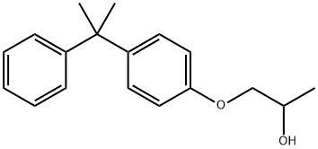 1-[p-(alpha,alpha-dimethylbenzyl)phenoxy]propan-2-ol 结构式