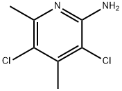 2-AMINO-3,5-DICHLORO-4,6-DIMETHYL PYRIDINE 化学構造式