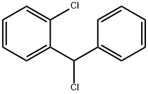 1-クロロ-2-[(クロロ)フェニルメチル]ベンゼン 化学構造式
