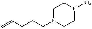 1-Piperazinamine,4-(4-pentenyl)-(9CI) Structure