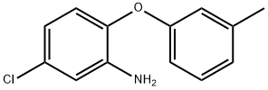 5-氯-2-(3-甲基苯氧基)苯胺, 56966-51-9, 结构式
