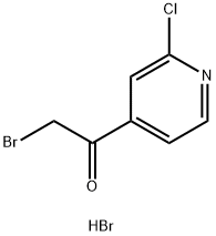 2-溴-1-(2-氯吡啶-4-基)乙酮氢溴酸盐 结构式