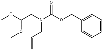 CarbaMic acid, N-(2,2-diMethoxyethyl)-N-2-propen-1-yl-, phenylMethyl ester Struktur