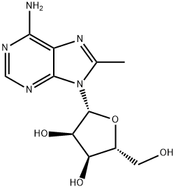 8-methyladenosine, 56973-12-7, 结构式