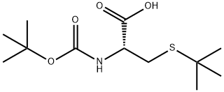 N-叔丁氧羰基-S-叔丁基-L-半胱氨酸,56976-06-8,结构式