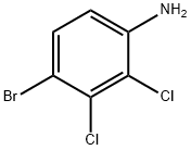 (4-ブロモ-2,3-ジクロロフェニル)アミン 化学構造式