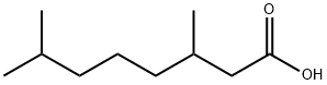 3,7-ジメチルオクタン酸 化学構造式