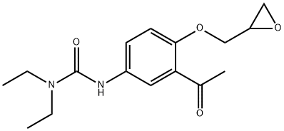 56980-98-4 N'-[3-乙酰基-4-(环氧乙烷基甲氧基)苯基]-N,N-二乙基脲