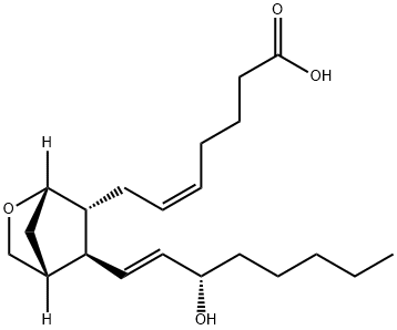 (5Z)-7-[(1S,4R)-5α-[(1E,3S)-3-ヒドロキシ-1-オクテニル]-2-オキサビシクロ[2.2.1]ヘプタン-6β-イル]-5-ヘプテン酸 化学構造式