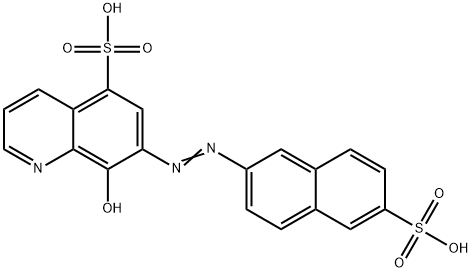 5-Quinolinesulfonic acid, 8-hydroxy-7-(6-sulfo-2-naphthylazo)- Structure