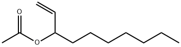 酢酸1-ヘプチルアリル 化学構造式