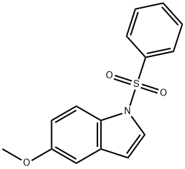 1-BENZENESULFONYL 5-METHOXY INDOLE, 56995-12-1, 结构式