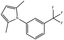 2,5-二甲基-1-(3-(三氟甲基)苯基)-1H-吡咯, 570-04-7, 结构式