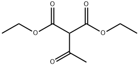 2-アセチルプロパン二酸ジエチル 化学構造式