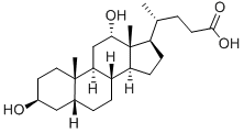 5beta-Cholanic acid-3beta,12alpha-diol 化学構造式