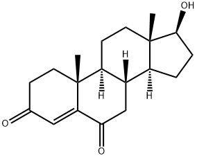4-Androsten-17beta-ol-3,6-dione Structure