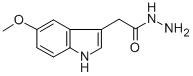 (5-METHOXY-1H-INDOL-3-YL)-ACETIC ACID HYDRAZIDE Structure