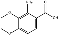2-アミノ-3,4-ジメトキシ安息香酸 化学構造式