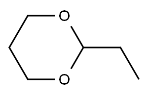 2-エチル-1,3-ジオキサン 化学構造式