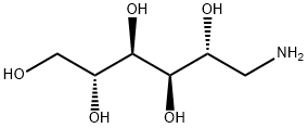 1-Amino-1-deoxy-D-mannitol Struktur