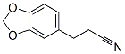 1,3-Benzodioxole-5-propanenitrile Struktur