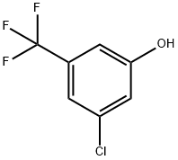 3-クロロ-5-(トリフルオロメチル)フェノール 化学構造式