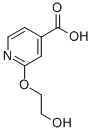 2-(2-羟基乙氧基)吡啶-4-羧酸, 570408-53-6, 结构式