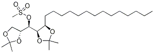 (2R,3R,4R,5R)-1,2:4,5-Di-O-isopropylidene-3-nonadecanol Methanesulfonate Structure