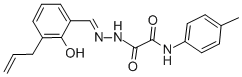 2-[2-(3-allyl-2-hydroxybenzylidene)hydrazino]-N-(4-methylphenyl)-2-oxoacetamide Structure