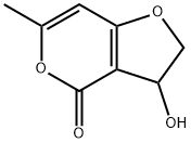 3-HYDROXY-6-METHYL-2,3-DIHYDRO-4H-FURO[3,2-C]PYRAN-4-ONE Struktur