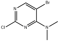 5-Bromo-2-chloro-4-(dimethylamino)pyrimidine Struktur