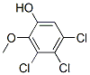 3,4,5-三氯愈创木酚, 57057-83-7, 结构式