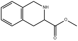 1,2,3,4-テトラヒドロイソキノリン-3-カルボン酸メチル 化学構造式
