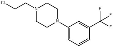 1-(2-氯乙基)-4-[3-(三氟甲基)苯基]哌嗪二盐酸盐,57061-71-9,结构式