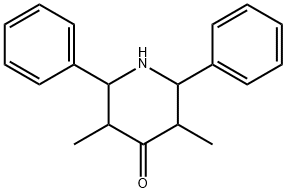 3,5-Dimethyl-2,6-diphenylpiperidin-4-one Structure