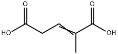 2-methylpent-2-enedioic acid Structure