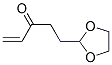 1-Penten-3-one,  5-(1,3-dioxolan-2-yl)- Struktur